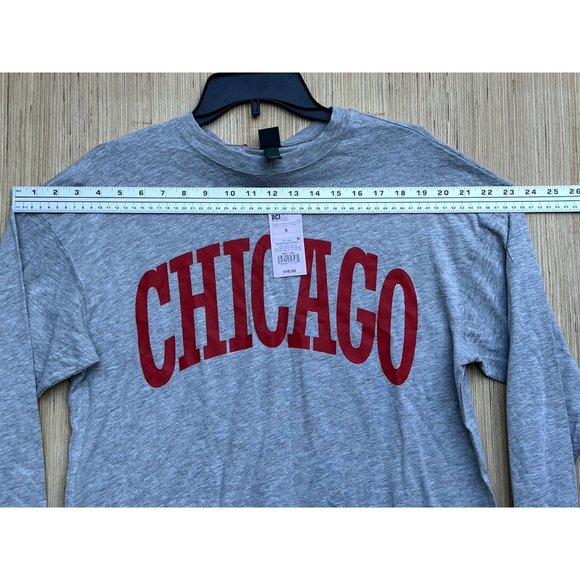 Wild Fable - Women's Long Sleeve "Chicago" Graphic T-Shirt - Grey - Small - Picture 3 of 10